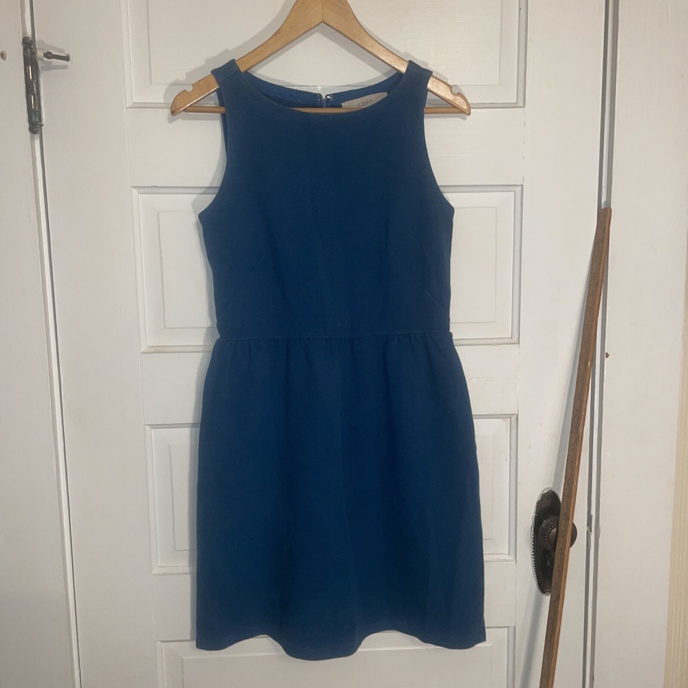 Fit N Flare Ann Taylor Loft Size 0 Cotton Dress Clean Great Condition